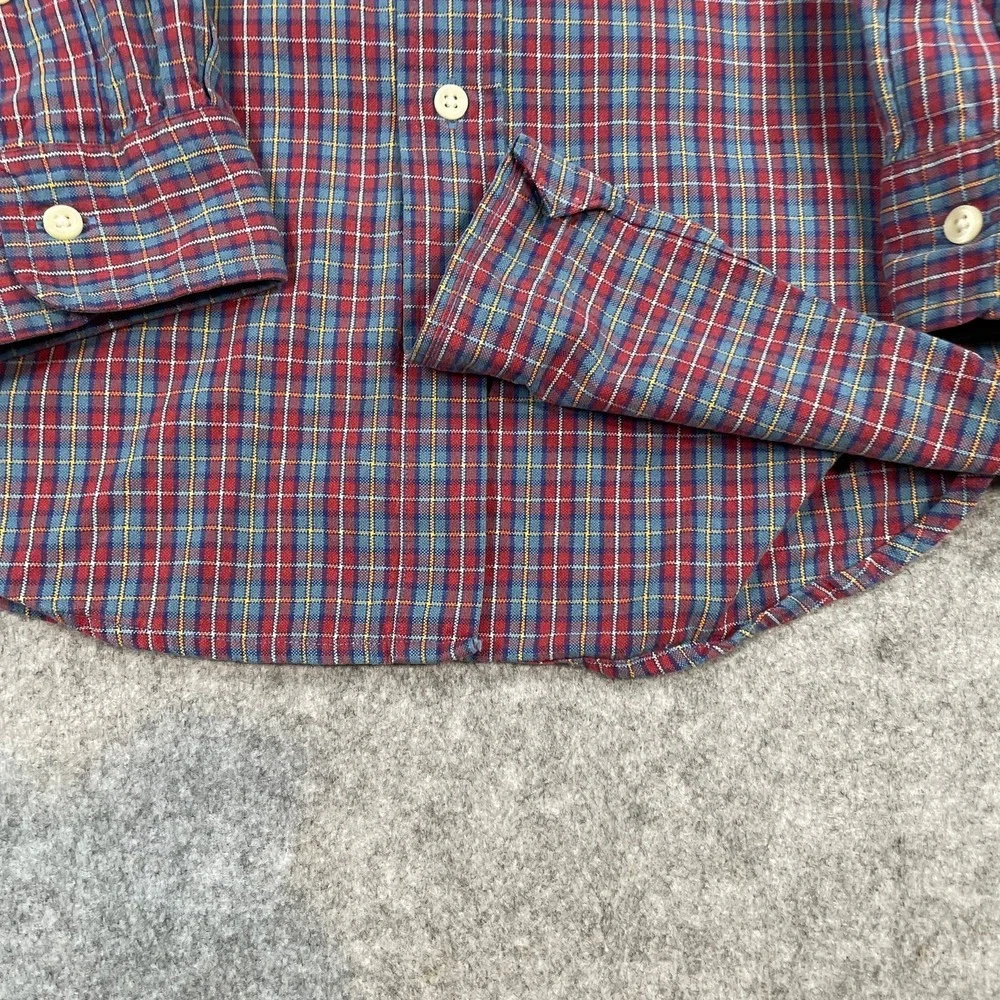Polo Ralph Lauren Mens Button Down Shirt L Plaid Long Sleeve Classic Fit Prep